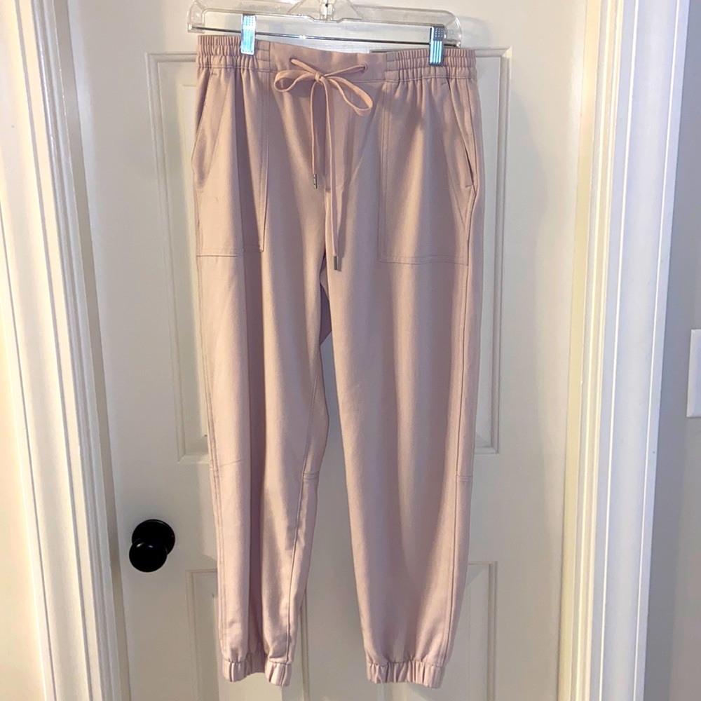 Pale pink Gap jogger-style pants